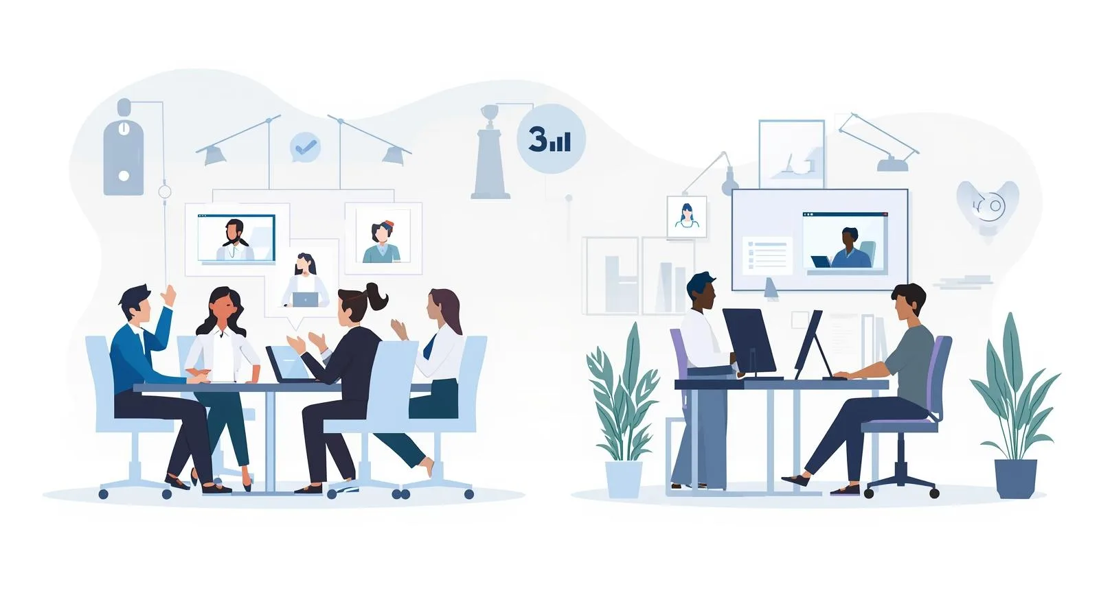 Divisão de trabalho hibrido