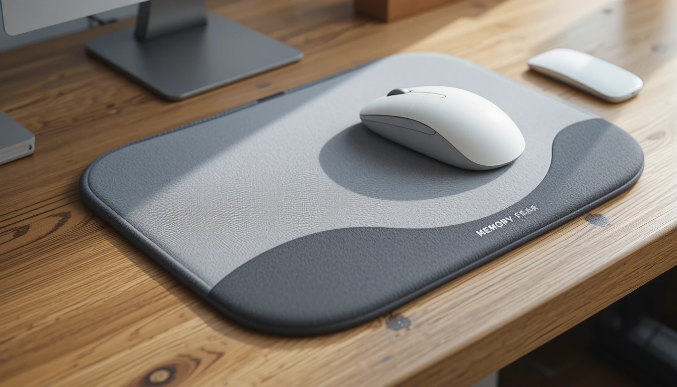 Mouse com Mouse pad ergometrico - Home Office para Bem-estar
