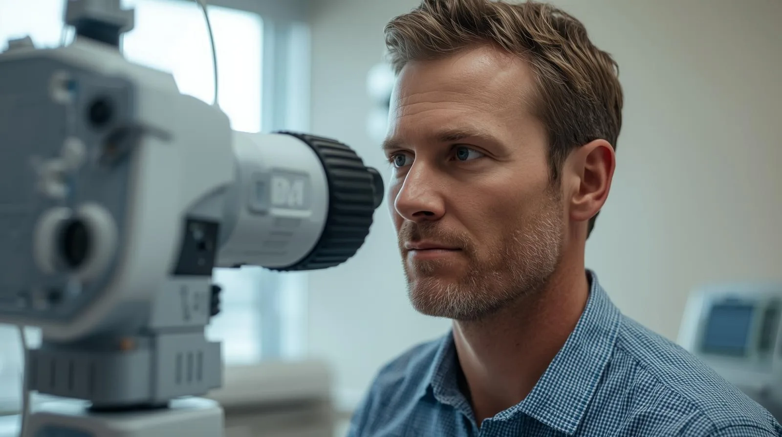 Pessoa com TPS realizando Exame no hospital