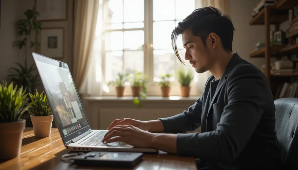 Pessoa no home office - O que é Trabalho híbrido