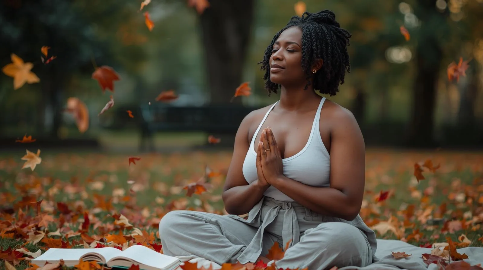 Pessoa sentada em um parque tranquilo - Sintomas do Borderline