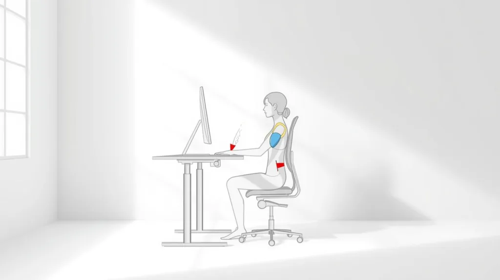 Postura ideal para trabalhar no Computador no dia a dia