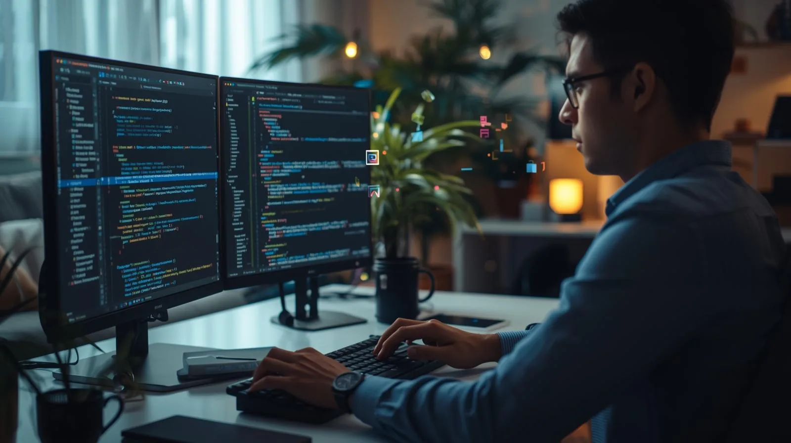 Profissional Trabalhando como Desenvolvedor Web