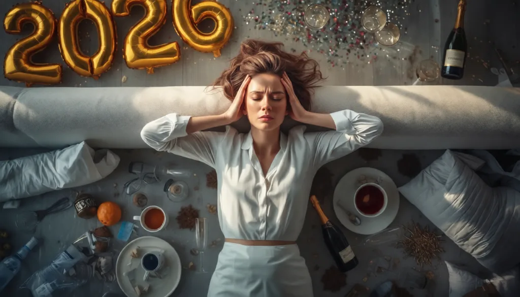 ressaca pós réveillon