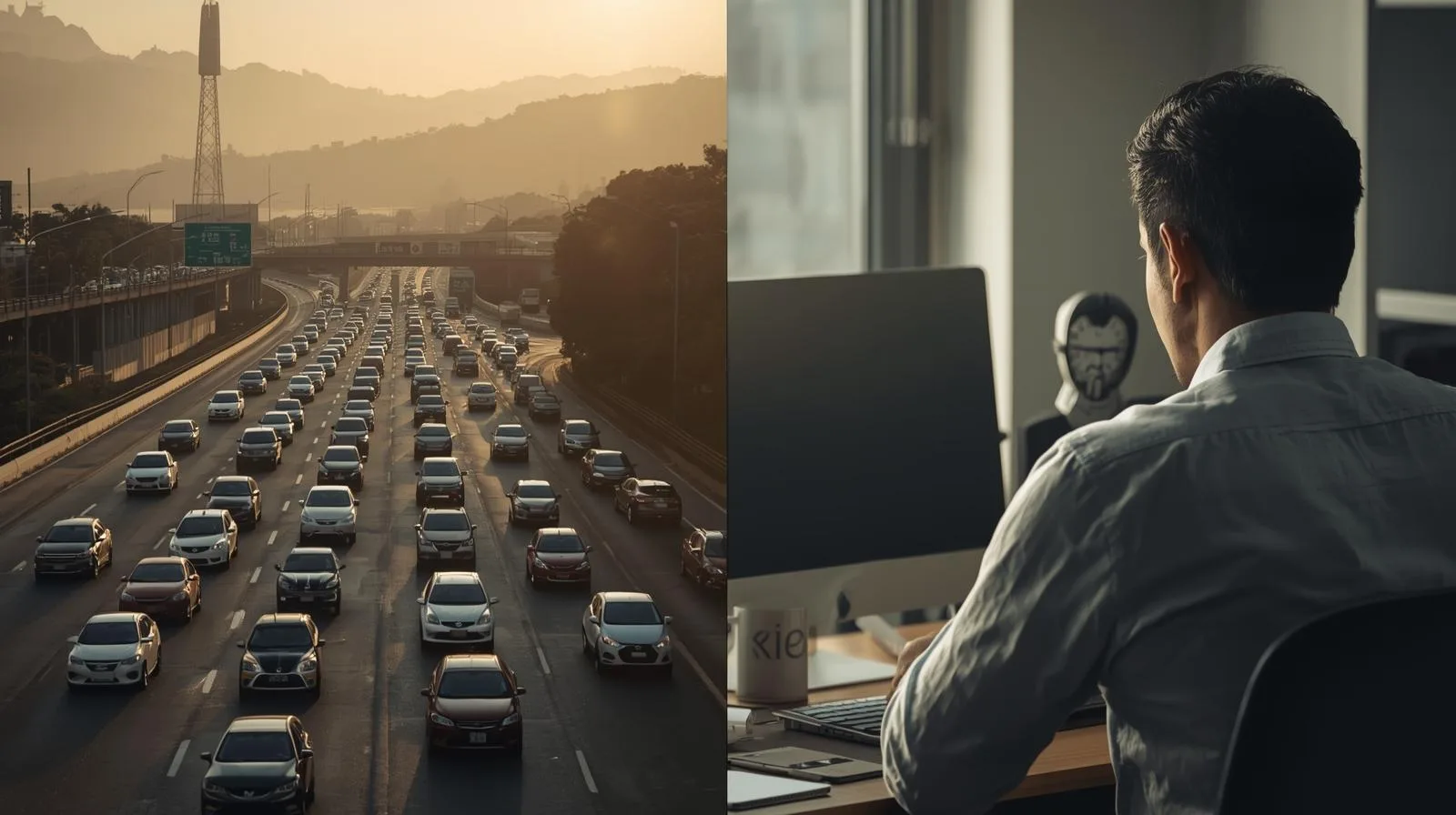Eliminar horas de deslocamento é uma das maiores vantagens do trabalho remoto.