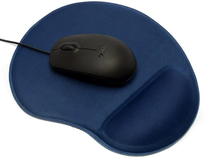 Mousepad Ortopédico com mouse ergométrico