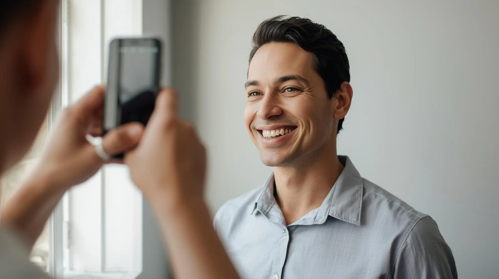 Você não precisa de fotógrafo. Luz natural, roupa adequada e fundo limpo bastam para uma foto profissional.