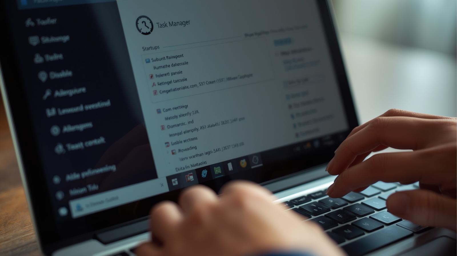 Desative programas que não usa no dia a dia. Cada app na inicialização é um peso extra que trava seu PC antes mesmo do expediente começar.
