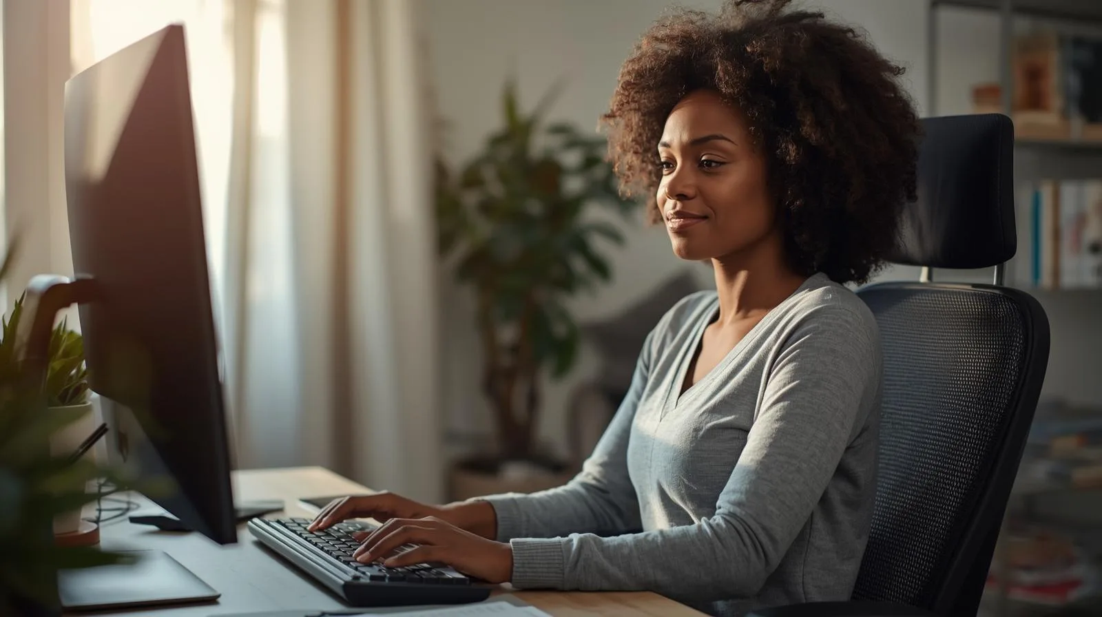 Alívio imediato de tensão, postura mais aberta e digitação fluida — sem dor, sem hesitação.