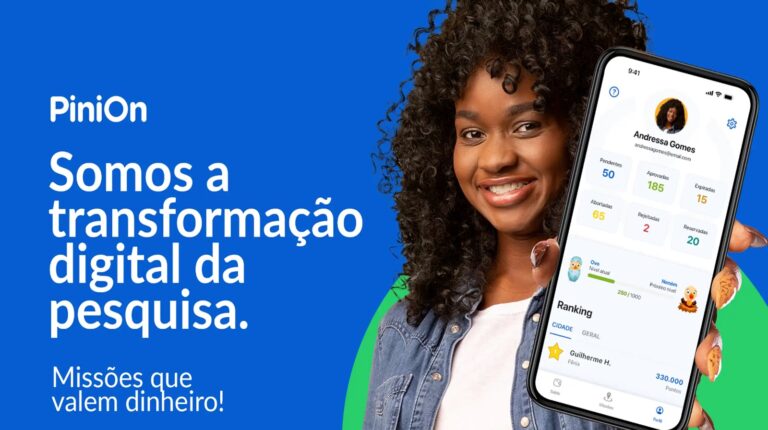 O que é PiniOn e Como Ganhar Dinheiro Respondendo Perguntas em casa.