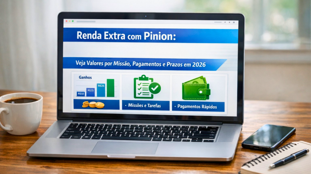 renda extra com piniOn — imagem gerada com apoio de I.A.