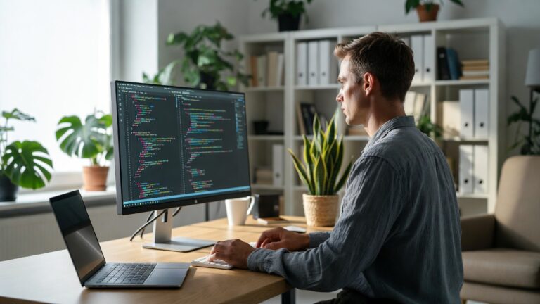 Desenvolvedor java trabalhando em home office