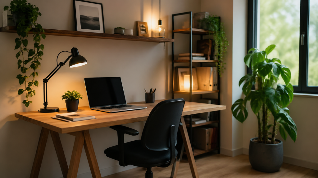 home office bonito sem gastar muito