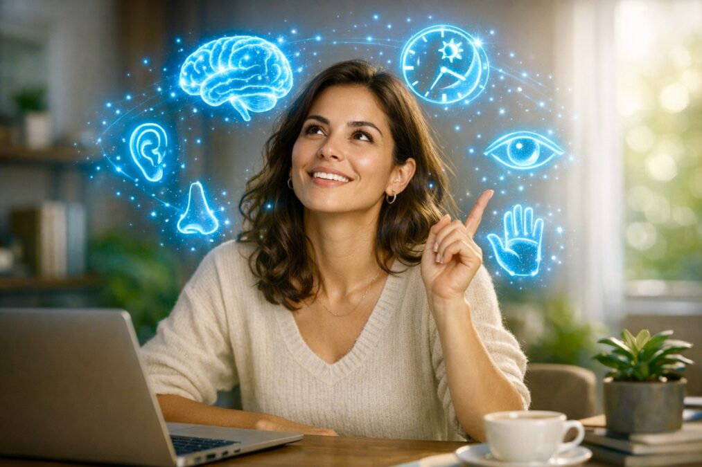 autoconhecimento em personalidade, ciclo circadiano e neuroambiente para ser mais produtivo — imagem gerada com apoio de I.A.