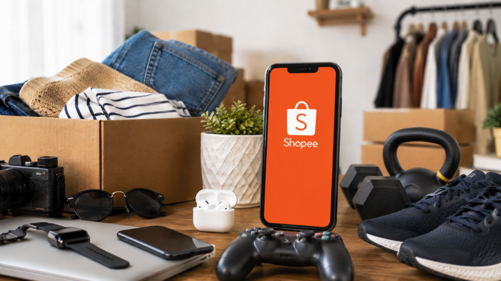 Renda Extra Com Desapego: Vale a pena vender itens usados na Shopee? | Créditos: Portal Vou De Home