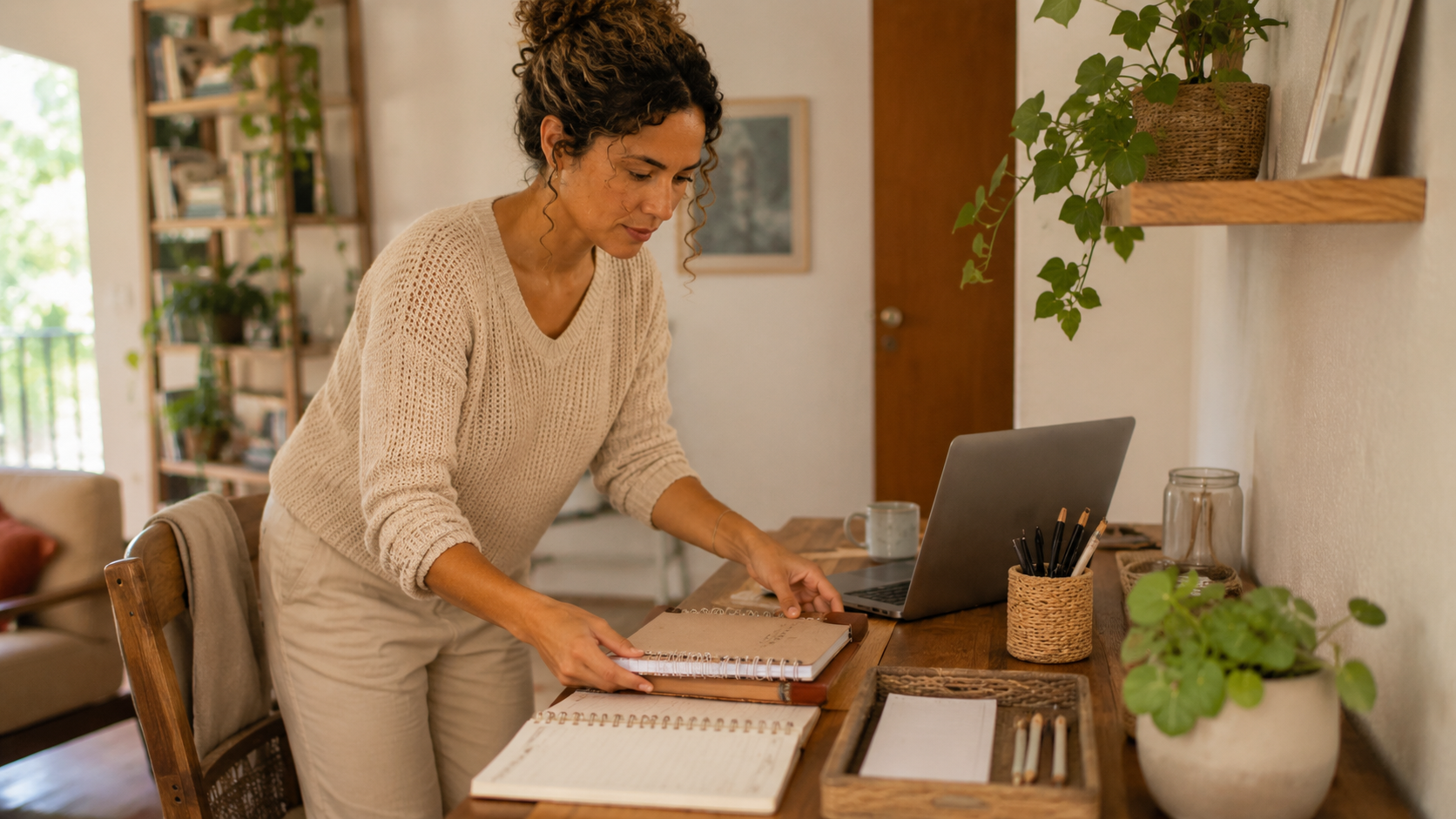 organizando espaço para empreender no home office | Créditos: Portal Vou De Home