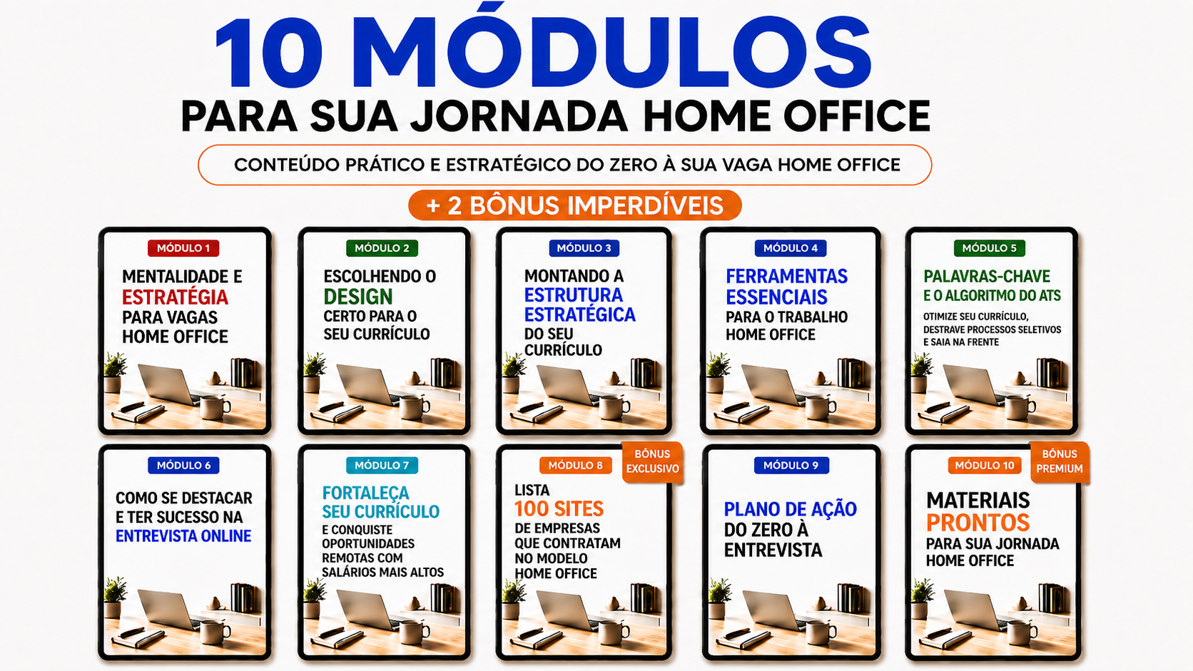 Método VDH - 10 módulos para a sua jornada home office | Créditos: Portal Vou De Home