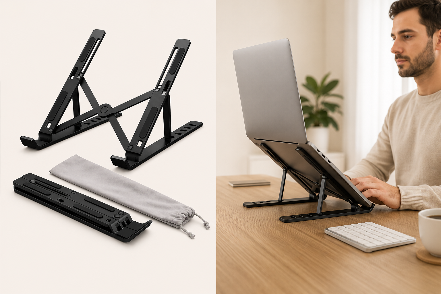 Suporte para Notebook | Créditos: Portal Vou De Home
