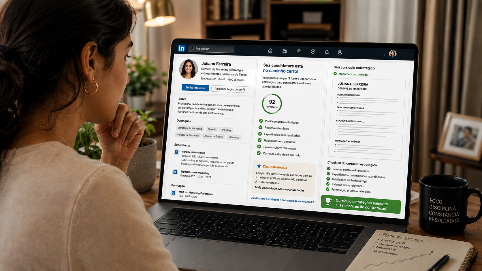 perfil estratégico linkedIn | Créditos: Portal Vou De Home