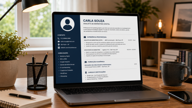 modelo de currículo: por que o design importa? | Créditos: Portal Vou De Home