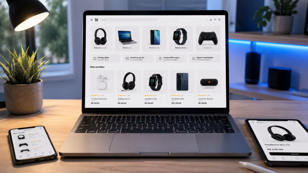 Como criar loja virtual | Créditos: Portal Vou De Home