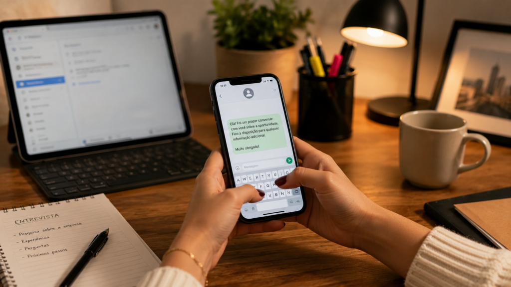 follow up após entrevista | Créditos: Portal Vou De Home