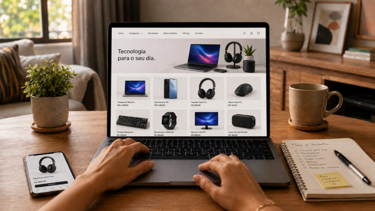 como criar uma loja virtual sem estoque | Créditos: Portal Vou De Home