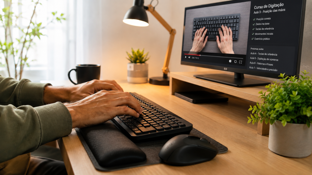 Formação em Digitação - Ensino Nacional
| Créditos: Portal Vou De Home